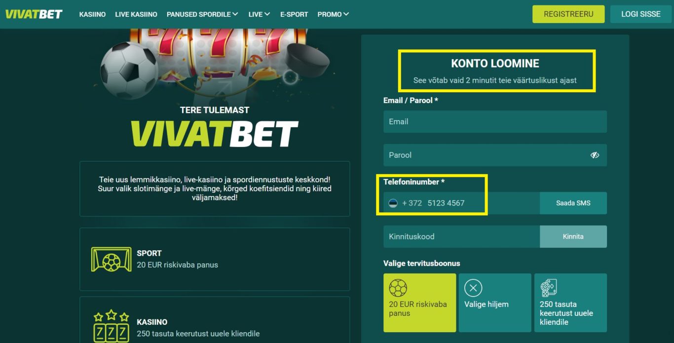 Vivatbet Kihlvedu – Juhend Täna Registreerimiseks